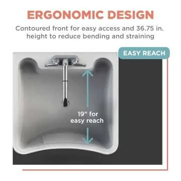 Zenna Home Utility Sink with Faucet for Laundry and More