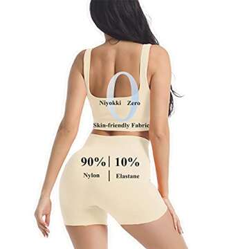 niyokki Seamless Crop Top and Leggings Workout Set for Women