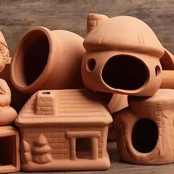 Natural Ceramic Pleco Cave for Betta Fish Tank Decoration