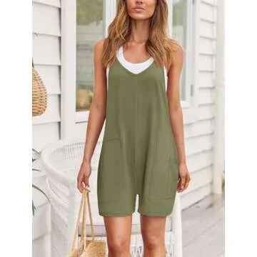 AUTOMET Women’s Summer Rompers for Beach and Casual Wear