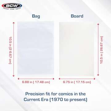 BCW Current Comic Boards and Bags Combo | Protect Your Comics