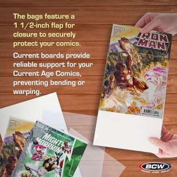 BCW Current Comic Boards and Bags Combo | Protect Your Comics