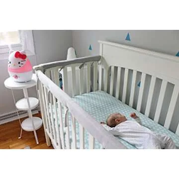 Crane Adorables Ultrasonic Humidifiers for Bedroom and Baby Nursery, 1 Gallon Cool Mist Air Humidifier for Large Room or Kid's Room, Humidifier Filters Optional, Hello Kitty