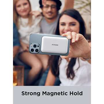 FLYLEAD Portable Charger, 10000mAh USB C Power Bank 15W Wireless Fast Charging and PD QC 3.0 20W Fast Charging, Battery Pack ​for Apple iPhone 14 Pro Max/14 Pro/14 Plus/14, 13/12 Series