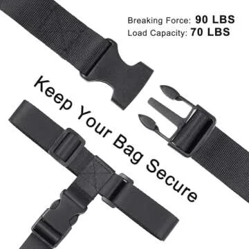 Vigorport Luggage Straps, Luggage Connector Straps for Suitcases Add A Bag and Connect Your 2 Suitcases Together Adjustable Attachment Accessories Belts (1'' Width S Size)