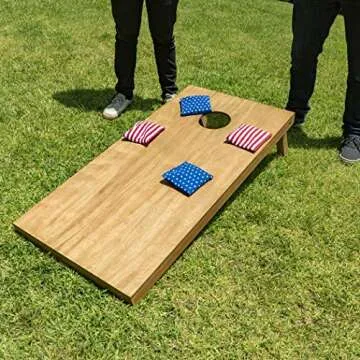 GoSports 4'x2' Regulation Size Wooden Cornhole Boards Set | Includes Carrying Case and Bean Bags (Choose Your Colors) Over 100 Color Combinations