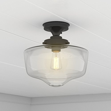 Stylish Schoolhouse Semi-Flush Mount Ceiling Fixture
