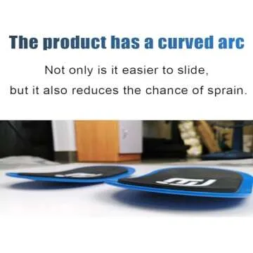 Ehsyxslx Blue Gliding Discs Core Sliders(Curved Arc) Smooth Use On Carpet Floor Exercise Sliders Equ...