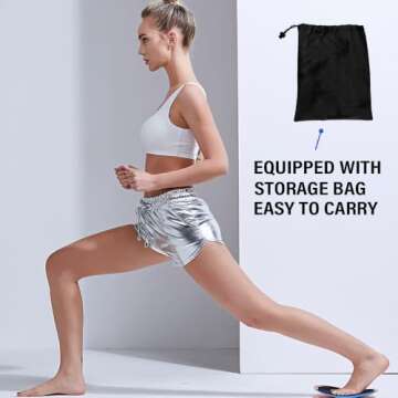 Ehsyxslx Blue Gliding Discs Core Sliders(Curved Arc) Smooth Use On Carpet Floor Exercise Sliders Equipment.Compact Core Gliders for Home Gym - Fitness Equipment & Full-Body Workout Accessories