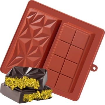 Debossed Pistachio Chocolate Bar Mold - Silicone Thick Design