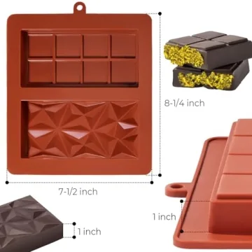 Pistachio Chocolate Bar Silicone Mold - Large & Thick