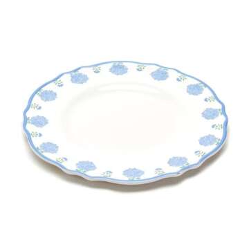 Two's Company Hydrangea Set of 4 Dinner Plates