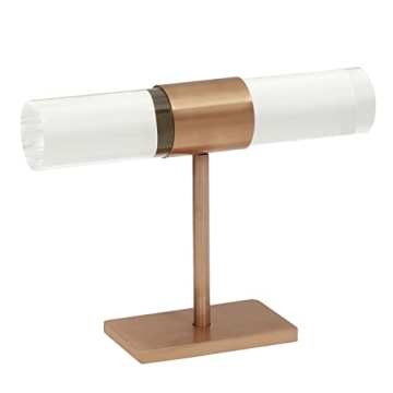 Copper T-Bar Acrylic Jewelry Stand for Elegant Display