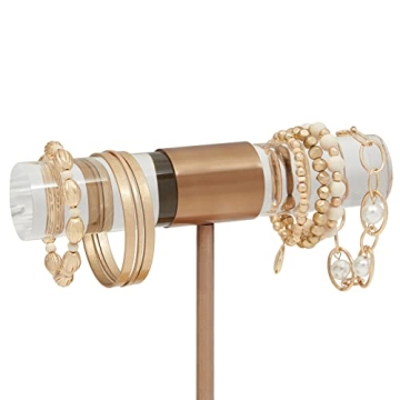 Copper T-Bar Acrylic Jewelry Stand for Elegant Display