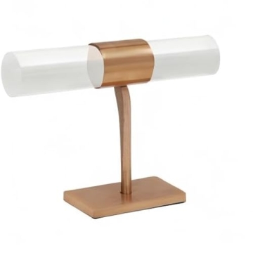 Copper T-Bar Acrylic Jewelry Stand for Elegant Display