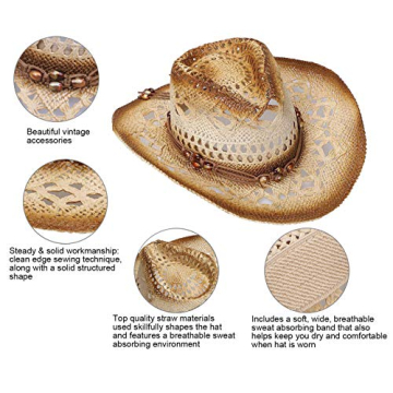 Livingston Men & Women's Woven Straw Cowgirl Hat