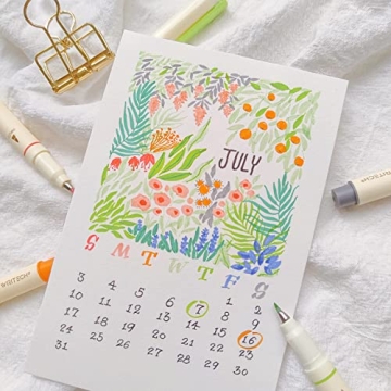 WRITECH Brush Tip Marker Pens for Colorful Calligraphy