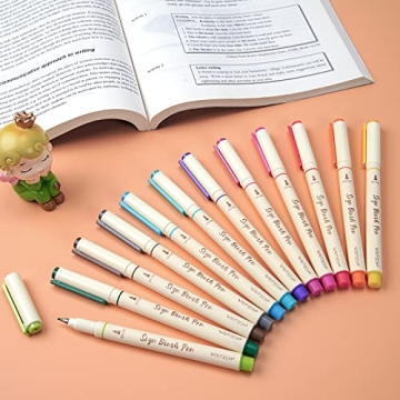 WRITECH Brush Tip Marker Pens for Colorful Calligraphy