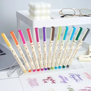 WRITECH Brush Tip Marker Pens for Colorful Calligraphy