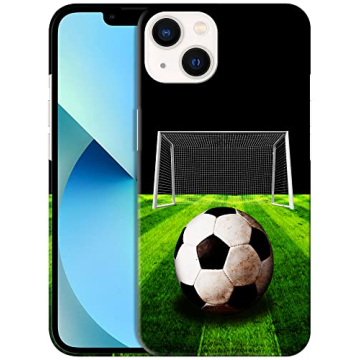 Sasi iPhone 13 Case - Soccerball Design Slim Hard Shell