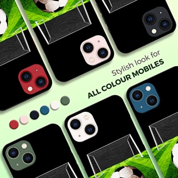 Sasi iPhone 13 Case - Soccerball Design Slim Hard Shell