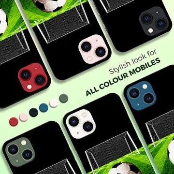 Sasi iPhone 13 Case - Soccerball Design Slim Hard Shell