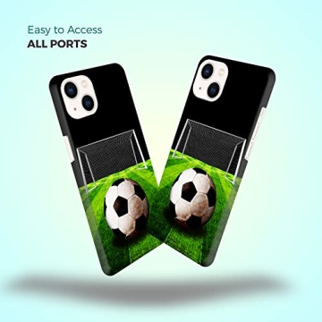 Sasi iPhone 13 Case - Soccerball Design Slim Hard Shell
