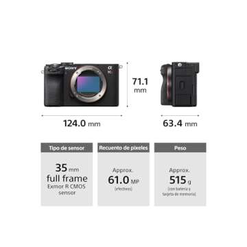 Sony Alpha 7CR Full-Frame Interchangeable Lens Hybrid Camera - Black