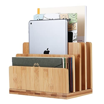 Stahala Bamboo Desk File Organizer for Efficient Organization