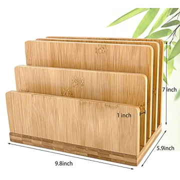 Stahala Bamboo Desk File Organizer for Efficient Organization
