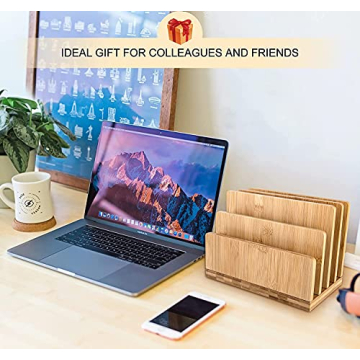 Stahala Bamboo Desk File Organizer for Efficient Organization