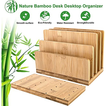 Stahala Bamboo Desk File Organizer for Efficient Organization