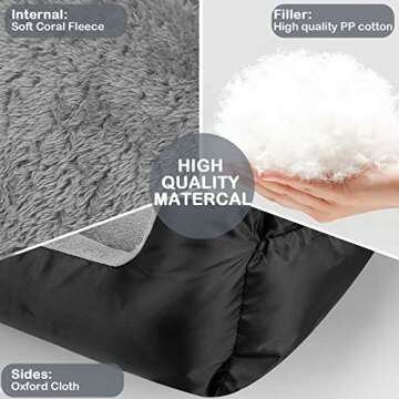 FAREYY Dog Car Seat for Small Pets, Washable & Safe