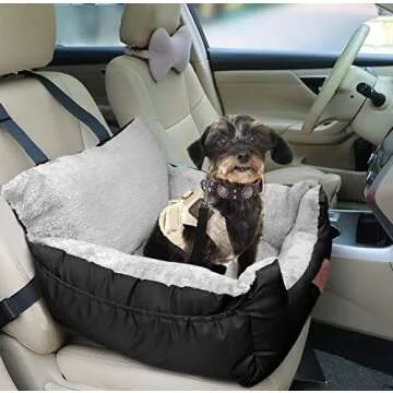 FAREYY Dog Car Seat for Small Pets, Washable & Safe