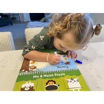 BenBen Busy Book for Toddlers, 30 Pages, Pre-Assembled, Preschool Learning Activities, Montessori Toys for Ages 3 and Up, Autism Sensory Toys, Kids Educational Activity Book, Birthday Gift