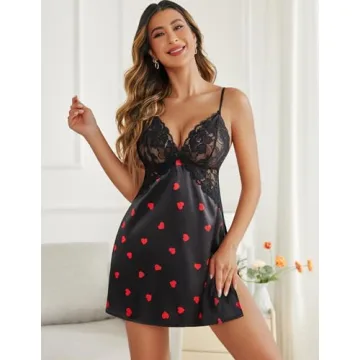 Avidlove Satin Lace Nightgown for Women – Luxurious Elegance