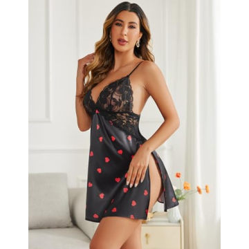 Avidlove Satin Lace Nightgown for Women – Luxurious Elegance