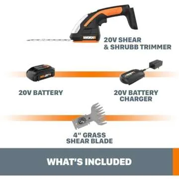 WORX WG801 20V Cordless Shear & Shrubber Trimmer