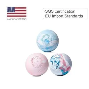 FITZELAR Massage Lacrosse Balls for Myofascial Release, SGS Certification, Massage Deep Tissue for Back and Shoulder, Trigger Point Therapy, Muscle Knots, Relieving Muscle Pain, Yoga Ball for Feet