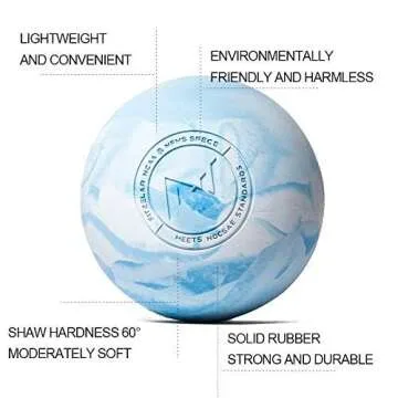 FITZELAR Massage Lacrosse Balls for Myofascial Release, SGS Certification, Massage Deep Tissue for Back and Shoulder, Trigger Point Therapy, Muscle Knots, Relieving Muscle Pain, Yoga Ball for Feet