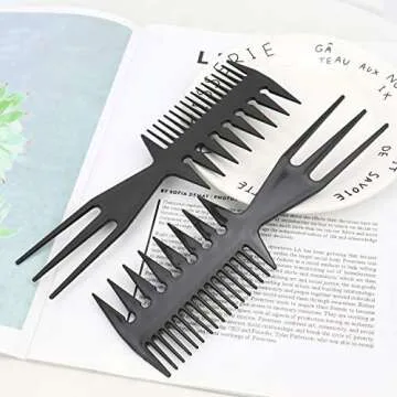 JETEHO Afro Comb – Professional 3-Sided Detangling Tool
