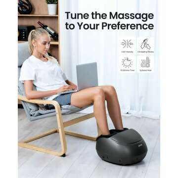 RENPHO Shiatsu Foot Massager with Heat Features