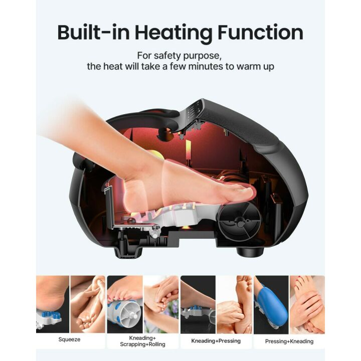 RENPHO Shiatsu Foot Massager with Heat Features