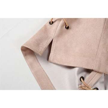 katiewens High Waist Lace Up Mini Pencil Skirt Beige