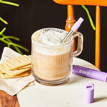 ZOKU Reusable Stainless Steel Straw Silicone Mouthpiece Eco