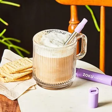 ZOKU Reusable Stainless Steel Straw Silicone Mouthpiece Eco