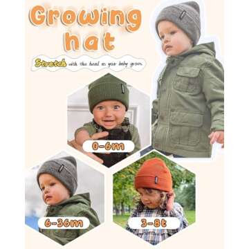 FURTALK Toddler Beanie for Boys Girls Winter Warmth