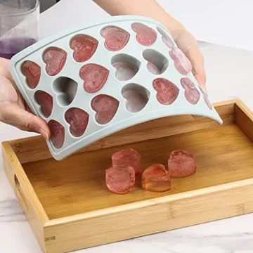 Heart Shaped Ice Cube Trays with Lid for Fun Drinks
