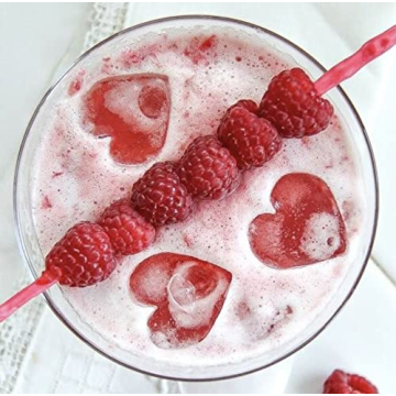 Heart Shaped Ice Cube Trays with Lid for Fun Drinks