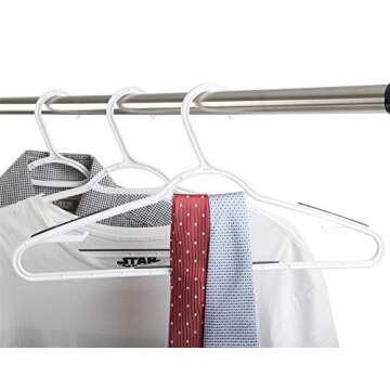Durable Non-Slip Plastic Hangers for Effortless Closet Organization